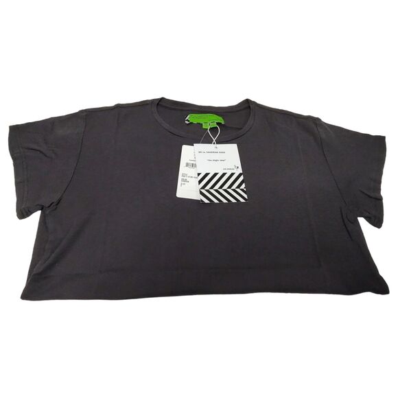 Free People Minimalist Basic Black Small T-Shirt Sandrine Rose Virgin Label NEW - Picture 6 of 8